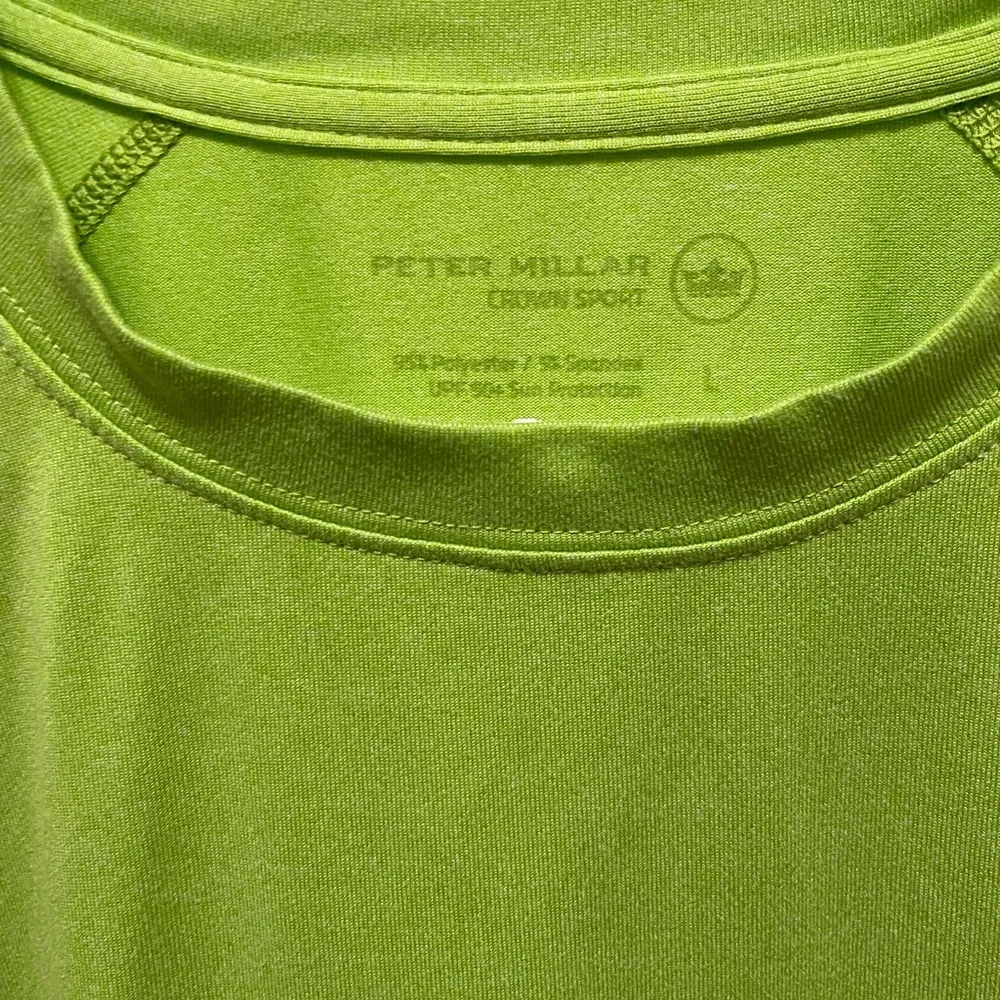 Peter Millar Lime Green Sport Tee - Picture 2 of 4